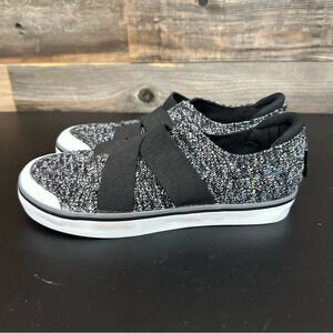 Stylish Black Tweed Women's Sneakers